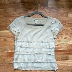 Jcrew Silk Tulle T-shirt